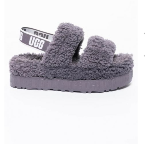 UGG Oh yeah Fulffita gray slippers - Picture 13 of 13